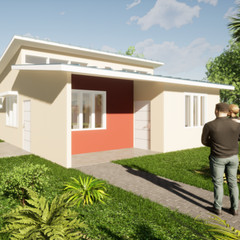 Tiny Home Modern House Plans MODEL BC-4 (3 BEDROOM, 1 BATH) The Croquis