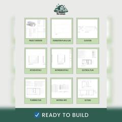 The Skybox Tiny House Blueprint Set (CAD File + Materials List)