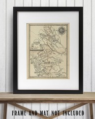 Philmont Scout Ranch Vintage Map 1948 Cimarron New Mexico Trail Plan