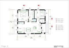 Tiny House 7.5×8.5 Meter 2 Bedrooms 25×29 Feet Full PDF Plans (A4 Hard Copy)