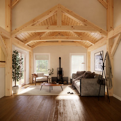 18′ x 32′ Timber Fame Cabin Full Plan Set
