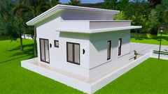 Custom Small House Plans 6×8 Meter 20×27 Feet 2 Beds 1 Bath (A4 Hard Copy)