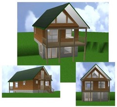 20×30 Cabin w/Loft Plans Package, Blueprints & Material List