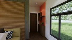 23×20 Feet Farm House Design 7×6 Meter 1 Bed 1 Bath Shed Roof PDF &A4 Hard Copy