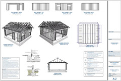 Double Car / 2 Car Garage Plan / Architectural Blueprints – 20 x 20