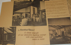 VINTAGE 1976 AMERICAN BARN HABITAT HOMES LAYOUT/SPECS/PRICES! BROCHURES! PHOTOS!