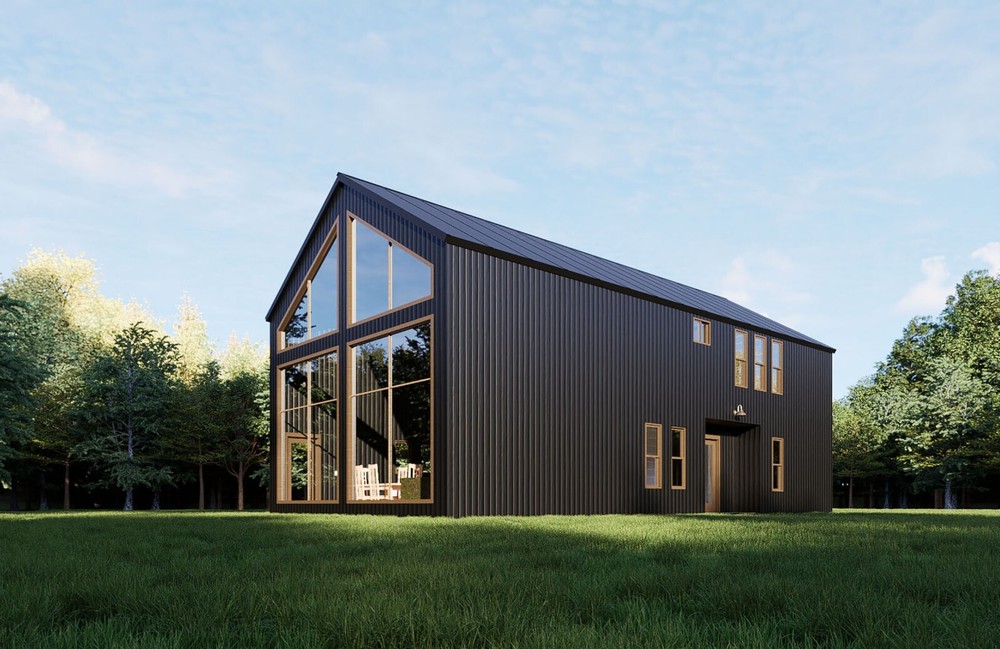 Barndominium House Plan 3 Bedrooms 4 bath 25’x50′ (2,500 sq ft.) | PDF Download