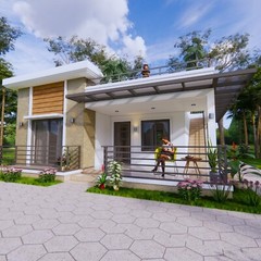 26×25 Feet Small House Design 8×7.5 Meter 2 Bed 1 Bath PDF & A4 Hard Copy
