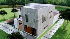 Modern House Plan 16×18 Meter 54×59 Feet 3 Beds 3 Baths Full Plan (A4 Hard Copy)