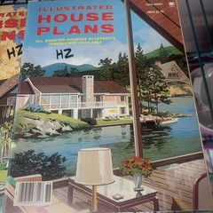 Vintage illustrated House plans with Blueprints 3 Books