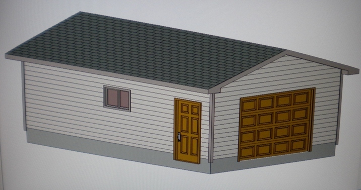 PERMIT READY 16′ X 24′ GARAGE PLAN DRAWN TO SCALE BLUEPRINTS AND MATERIALS LIST