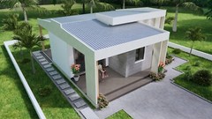 32×33 Feet Small House Plan 9.6×10 Meter 2 Bed 1 Bath PDF & A4 Hard Copy