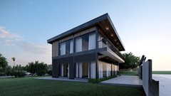 Modern 2-Storey Villa Design with Landscape | SketchUp + PNG Render | Mee Studio