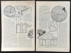 2 Bedroom Cape Cod House 1933 HowTo Build PLANS 20’x26’ or 20’x32’