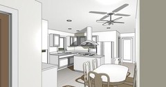 Ranch House Plans 1740 sq.ft. three bedrooms outdoor deck FREE SHIPPING