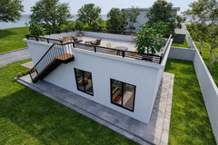 21×33 Feet Small House Plan 6.5×10 Meter 2 Beds 1 Bath Terrace PDF &A4 Hard Copy