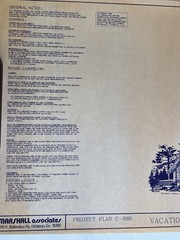 COMPLETE 8 + Sheet VINTAGE A-Frame Cabin Blueprints National Plan RARE