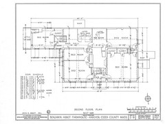 Timber frame country home, colonial farmhouse, 5+ bedrooms, printed drawings