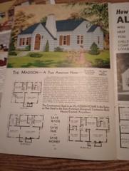 2 “ALADDIN READI-CUT HOMES”. HOUSE PLANS “PRE-CUT” & SHIPPED-HOME KIT 1949 1951
