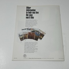 1960’s Western Wood Products Association Home House Design Idea Dealer Brochure
