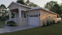 BLUEPRINTS MEDITERRANEAN HOUSE PLAN ARCHUP #124