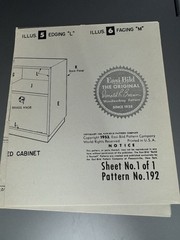 1950’s Easi-Bild No. 192 Build It Yourself Record & Book Cabinet Pattern