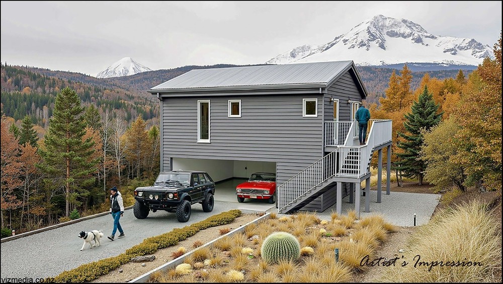 26″x 22″ ADU /Modern garage -Cabin / Tiny House Plans-Blueprints PDF set only