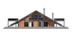 100’x54’ 4-Beds 4-Baths Charming A-Frame Architectural Build Plans PDF Download