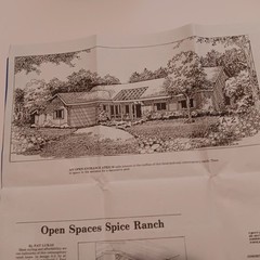 HOUSE OF THE WEEK STUDY PLAN. VINTAGE AP NEWSFEATURES, ARCHITECT DESIGNED HOUSES