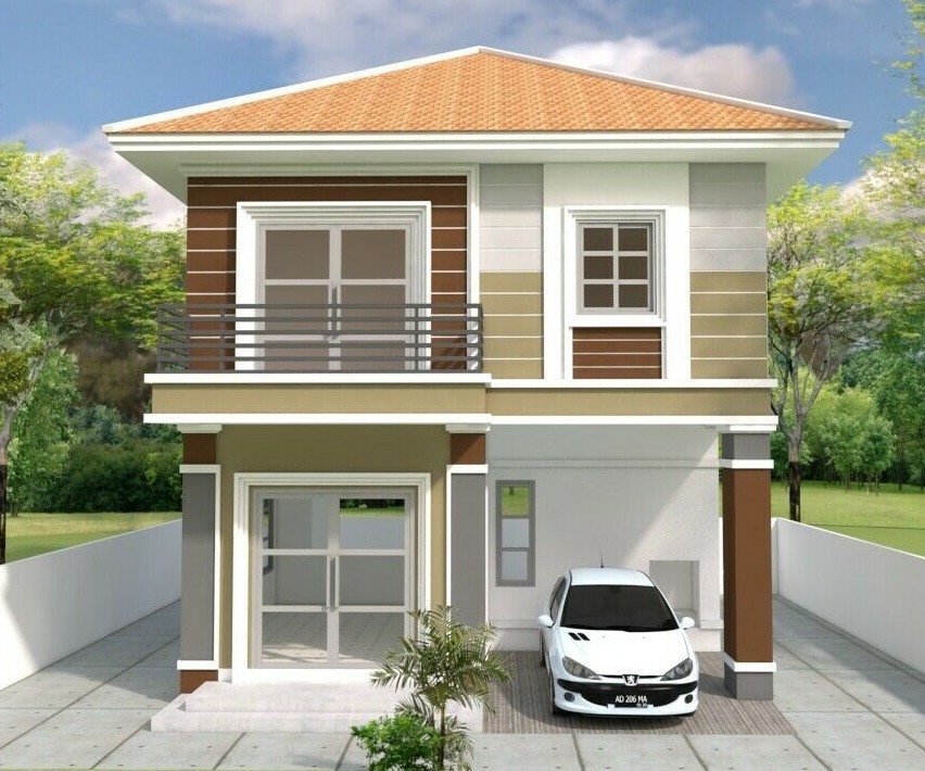 Custom House Plan 23×23 Feet 7×7 Meter 3 Beds 3 Bath Hip Roof PDF (A4 Hard Copy)