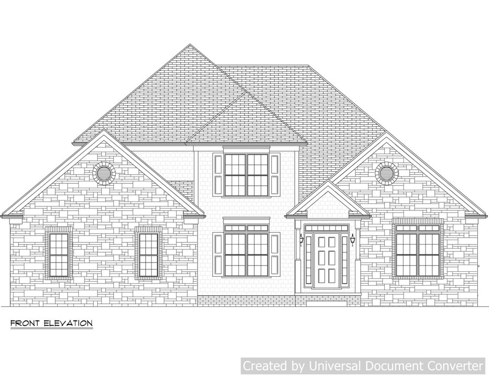Full Set of two story 4 bedroom house plans 2,819 sq ft