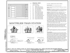 Southern Railroad Station, Montpelier, VA, architectural drawings, large set