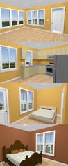 28×34 House — 2 Bedroom 2 Bath — 952 sq ft — PDF Floor Plan — Model 1B