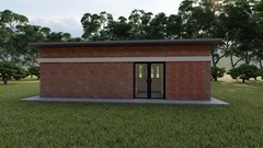 One Bedroom Tiny Home Building Plans – 32’x13′ with 416sqft Living Space