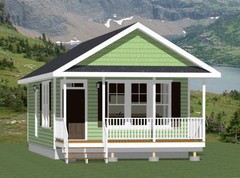 18×30 Tiny House — 540 sq ft — PDF Floor Plan – Model 5F