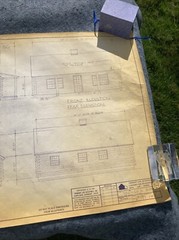 Vintage 1977 Vermont Log Buildings Windham Full Set Blueprints *RARE*