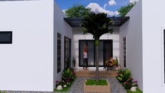 40×59 Feet House Plans 12×8 Meter 3 Beds 3 Baths Terrace Roof PDF (A4 Hard Copy)