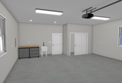 Garage Apartment (ADU) – 1 BR/1BA w/ Loft – Full House Plans, Blueprints #30011A