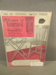 1953 Easi-Bild No 43 Folding Snack Tables Build It Yourself Plans
