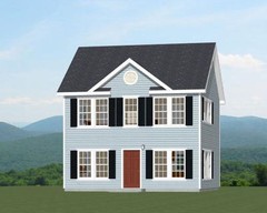 24×24 House — 3 Bedroom — 3 Bath 1,083 sq ft — PDF Floor Plan — Model 7