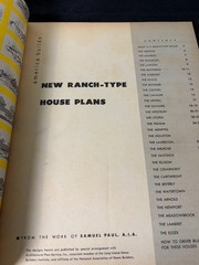Vin 1950s America Builds New Ranch Type House Plans Book Samuel Paul Architect