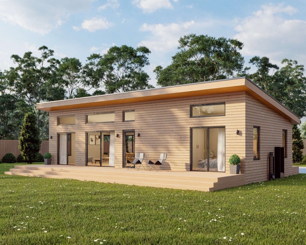 Modern Cabin House, 20′ x 44′, 880 Sq Ft, Tiny House, Architectural Plans