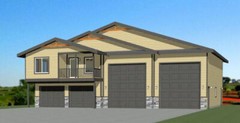 56×50 Apartment – 2-RV – 3 Br 2.5 Ba – PDF FloorPlan – 1,703 sqft – Model 1C