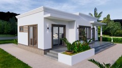 40×30 Feet House Plan 12×9 Meter 2 Beds 2 Baths Flat Roof PDF (A4 Hard Copy)