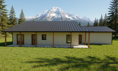 2,000 Sqft (Living) Farm House with – 3 Bedrooms, 2 Baths, office 3 car garage