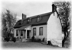 Dutch Colonial stone house, gambrel roof design, PRINTED architectural plans