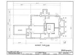 Frank Lloyd Wright’s Bogk House, brick Prairie Style – PRINTED PLANS