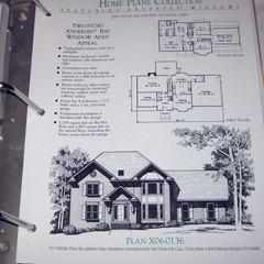 1995 Binder Book of Home Plans Featuring Andersen Windows Contractor’s Edition
