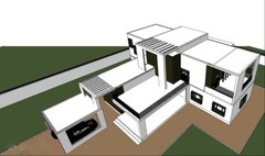 Custom Modern 3D MODEL DRAWING DETAILS OF RESIDENTIAL HOUSE [RVT] file
