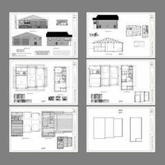 60×44 Apartment with 2-Car 2-RV Garage – PDF FloorPlan – 1,415 sqft – Model 1A